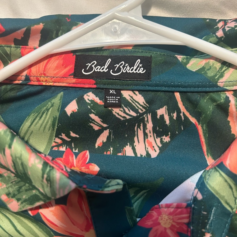 Bad Birdie Vibrant Floral Polo
